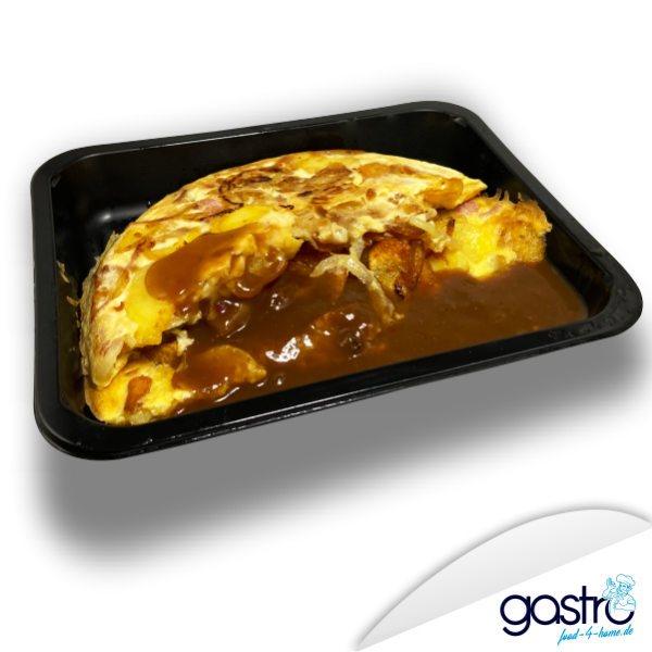 Bauernfrühstück mit Sauce & Salatbeilage